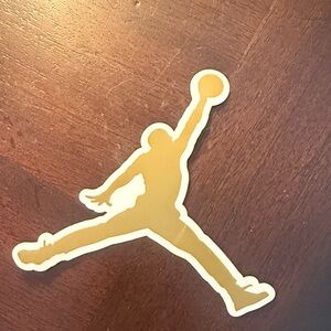 Gold Jumpman Sticker